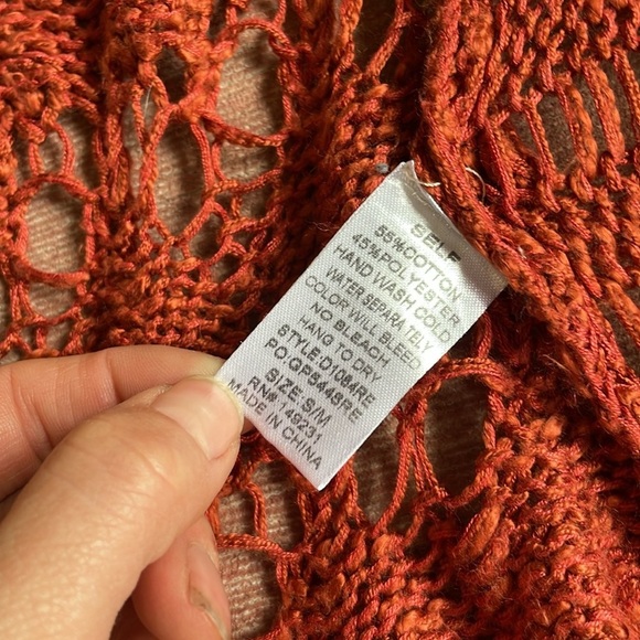 Kori America Terracotta Knit Boho Cardigan - Picture 8 of 8